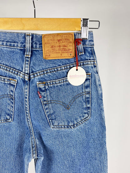 Jeans vintage Levi’s 512 anni ’90 denim blu lavaggio medio