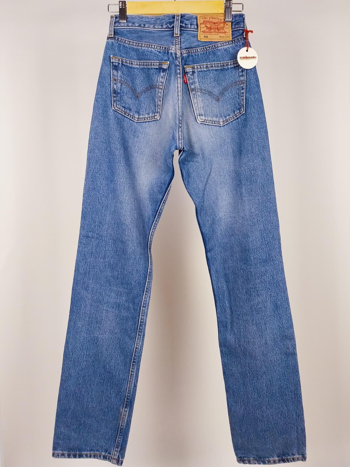 Jeans Vintage Levi’s 501 Donna Anni ’90 Lavaggio Chiaro