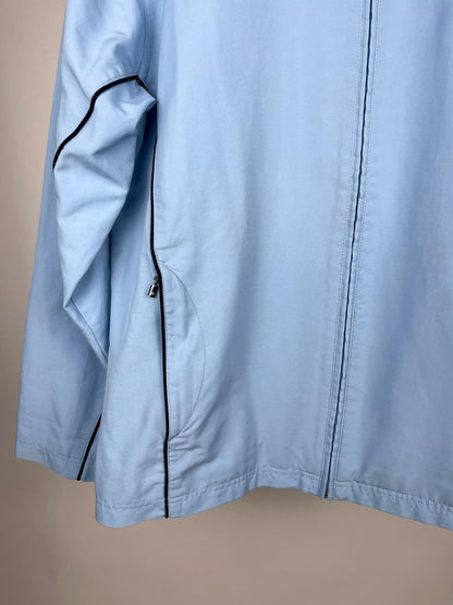 Giacca Adidas Vintage Azzurra in Tessuto Tecnico – anni 2000
