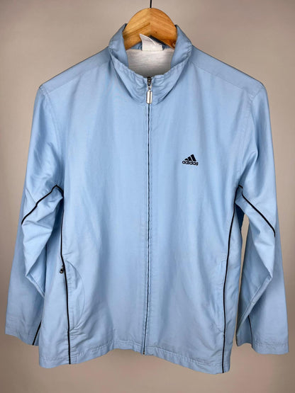 Giacca Adidas Vintage Azzurra in Tessuto Tecnico – anni 2000