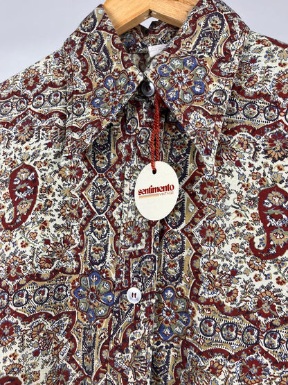Camicia Fantasia Vintage Paisley in Cotone Anni ’70