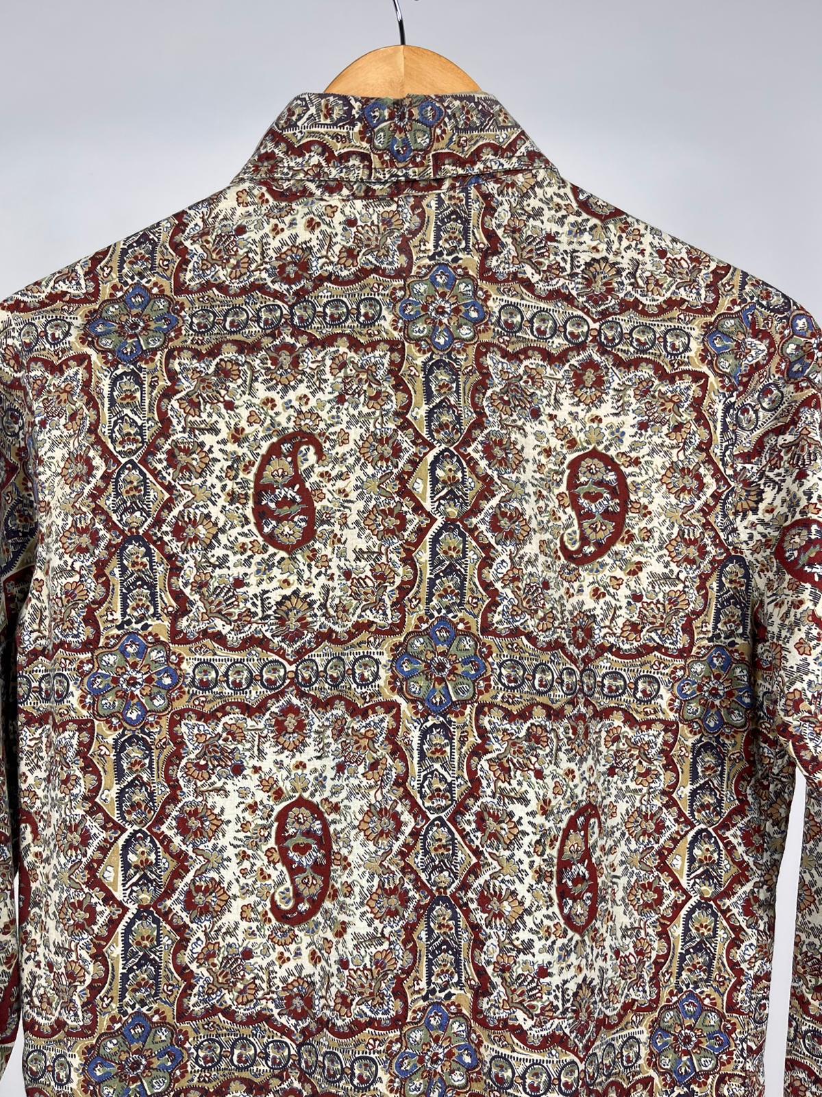 Camicia Fantasia Vintage Paisley in Cotone Anni ’70