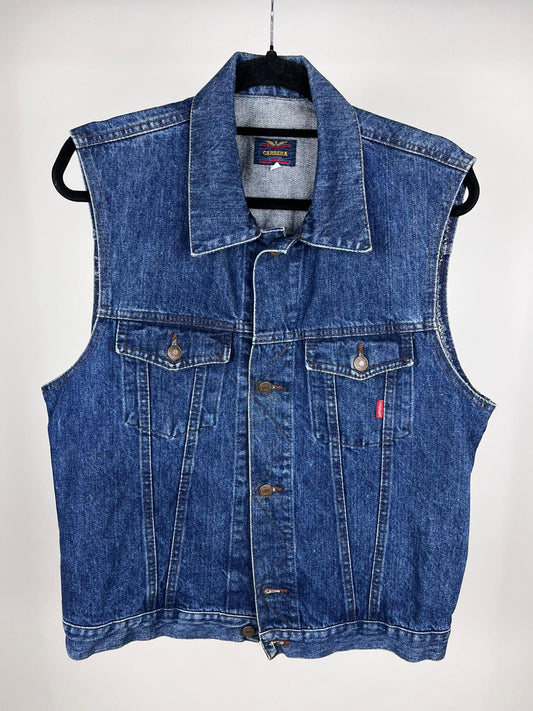 Gilet denim Carrera vintage blu – anni ’90