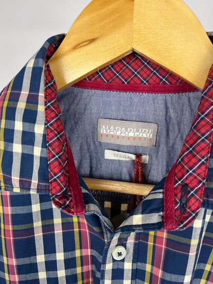 Camicia Napapijri vintage a quadri in cotone tecnico – anni 2000