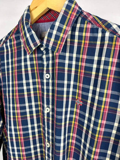 Camicia Napapijri vintage a quadri in cotone tecnico – anni 2000
