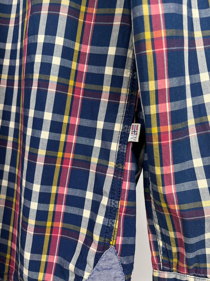 Camicia Napapijri vintage a quadri in cotone tecnico – anni 2000