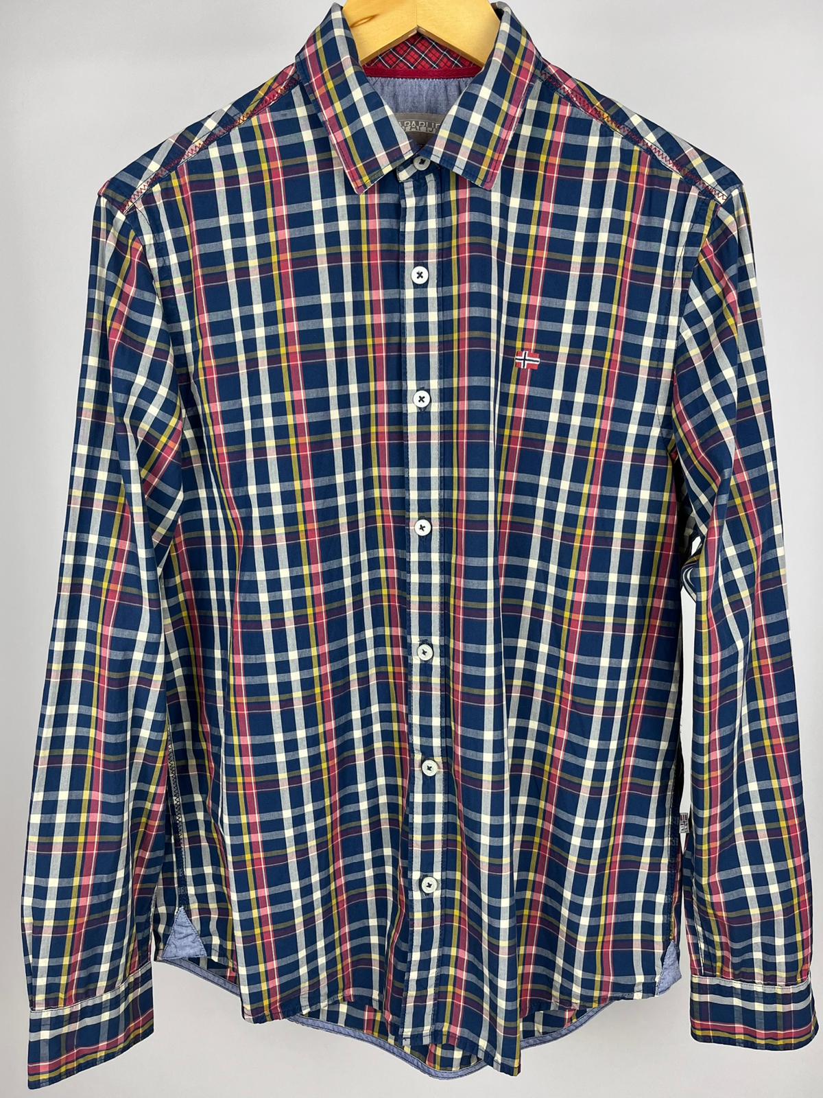 Camicia Napapijri vintage a quadri in cotone tecnico – anni 2000
