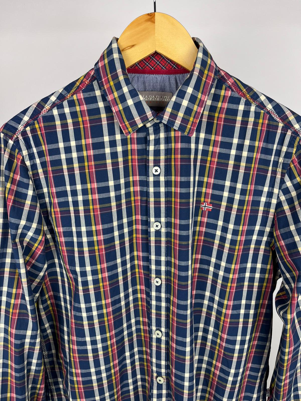 Camicia Napapijri vintage a quadri in cotone tecnico – anni 2000