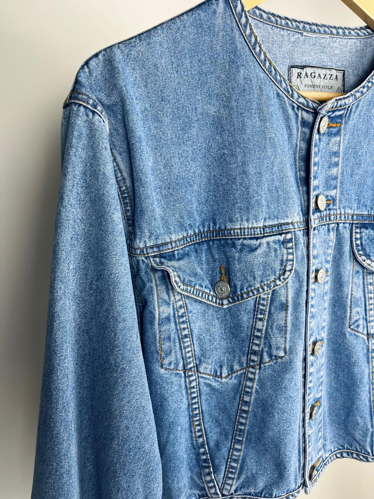 Giacca denim cropped vintage Ragazza anni ’90