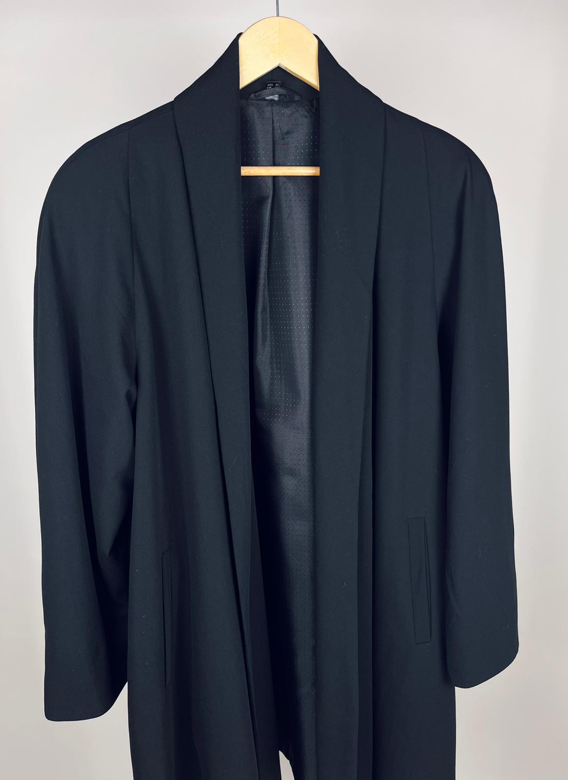 Cappotto leggero vintage Petite Mademoiselle nero anni ’90