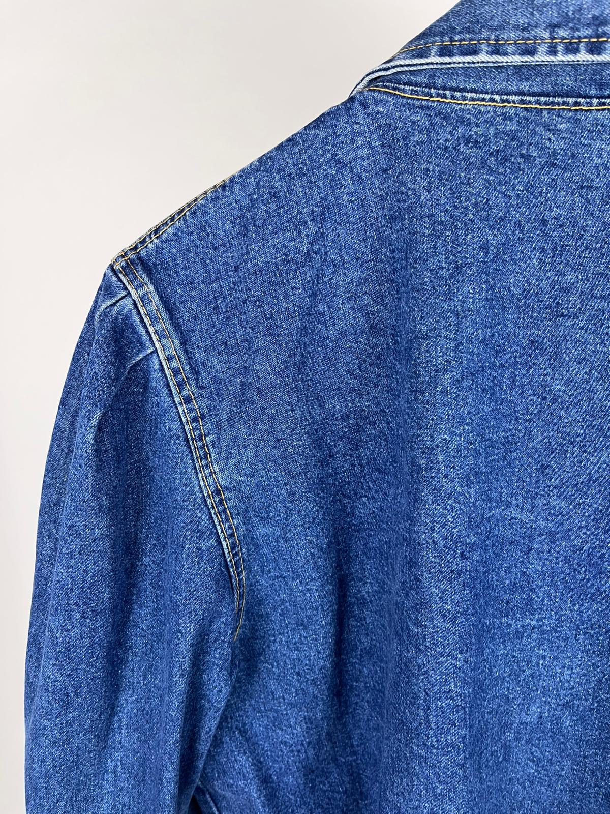 Giacca denim vintage crop anni ’90 stile blazer