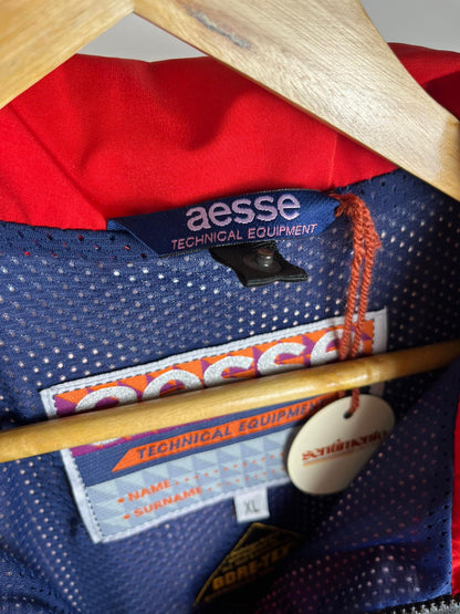Giacca Tecnica Aesse Gore-Tex Vintage Anni ‘90 Con Cappuccio Rosso