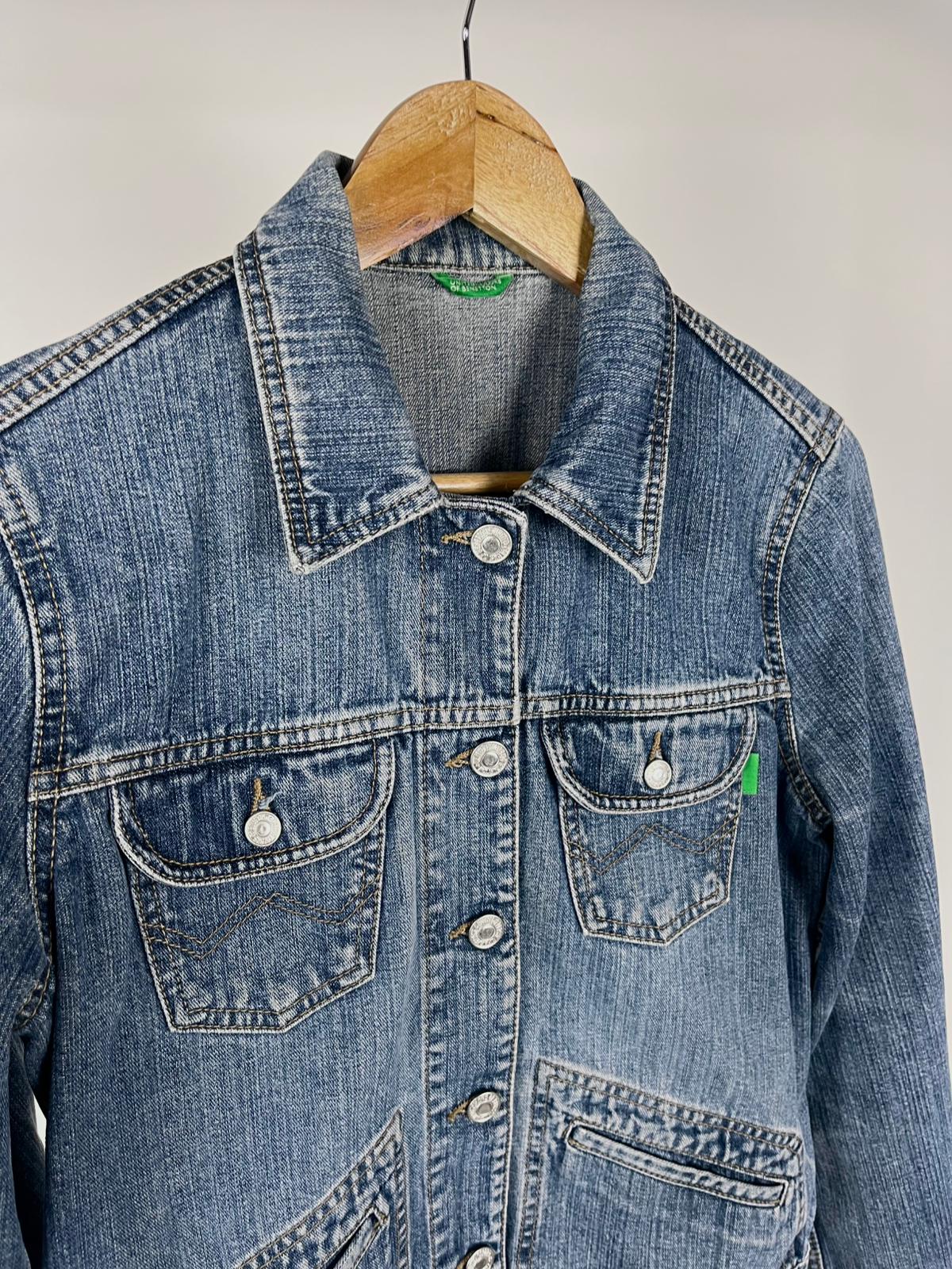 Giacca denim Benetton vintage anni ’90 lavaggio medio