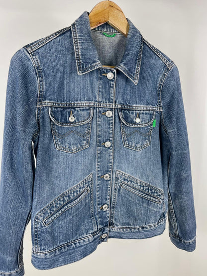Giacca denim Benetton vintage anni ’90 lavaggio medio