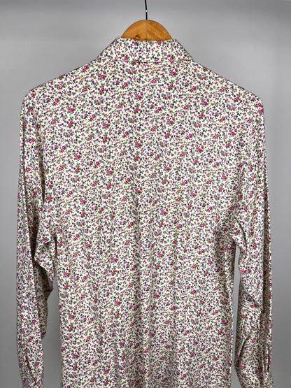 Camicia vintage floreale Made in Italy in cotone anni ’90