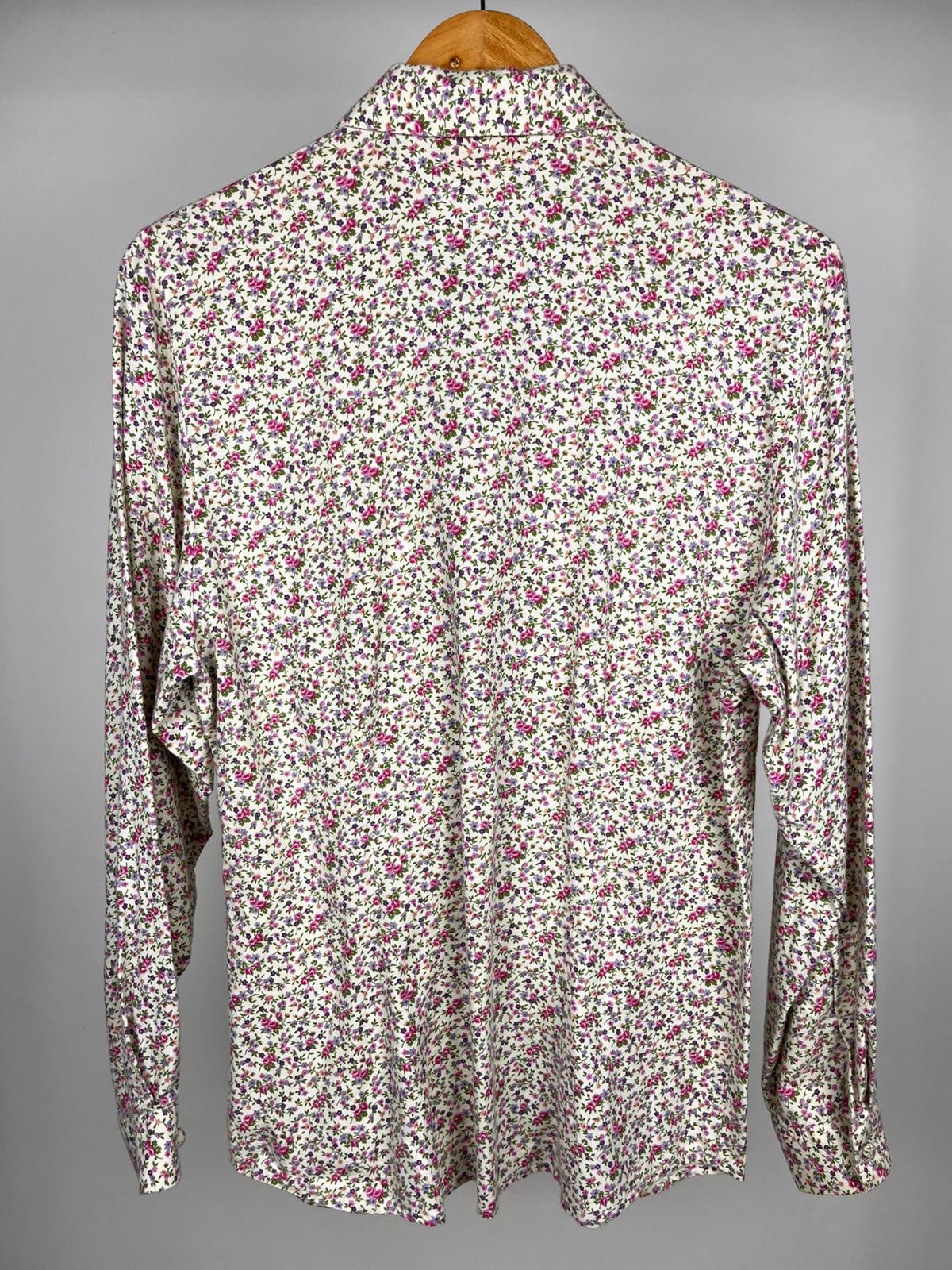 Camicia vintage floreale Made in Italy in cotone anni ’90