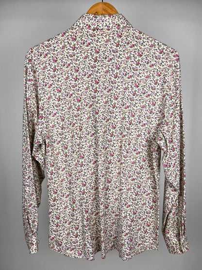 Camicia vintage floreale Made in Italy in cotone anni ’90