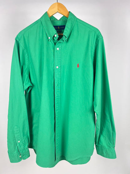 Camicia Ralph Lauren Vintage Verde Cotone Classic Fit | Taglia XL