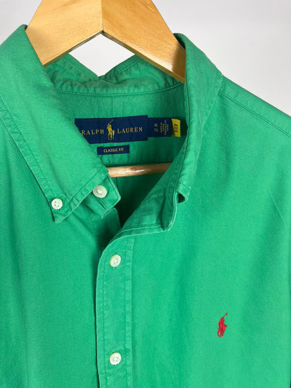 Camicia Ralph Lauren Vintage Verde Cotone Classic Fit | Taglia XL
