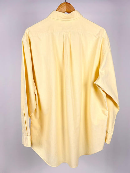 Camicia Uomo Ralph Lauren Yarmouth Oxford Giallo Pastello in 100% Cotton