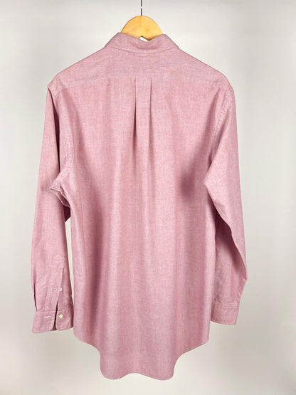 Camicia Ralph Lauren Vintage Rosa Melange Cotone Button-Down | Taglia L/XL