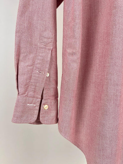 Camicia Ralph Lauren Vintage Rosa Melange Cotone Button-Down | Taglia L/XL