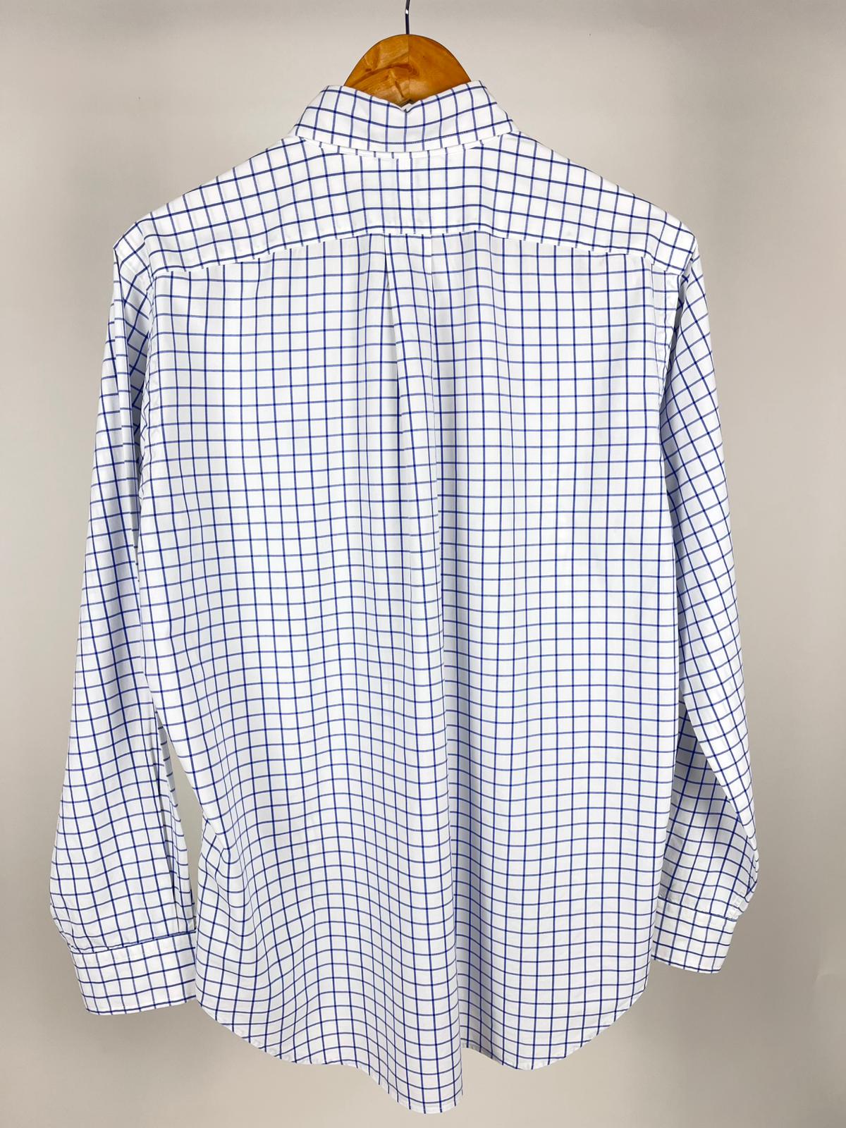Camicia Ralph Lauren Vintage Classic Fit Quadri Blu Bianco Cotone | Taglia M
