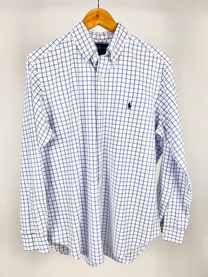Camicia Ralph Lauren Vintage Classic Fit Quadri Blu Bianco Cotone | Taglia M