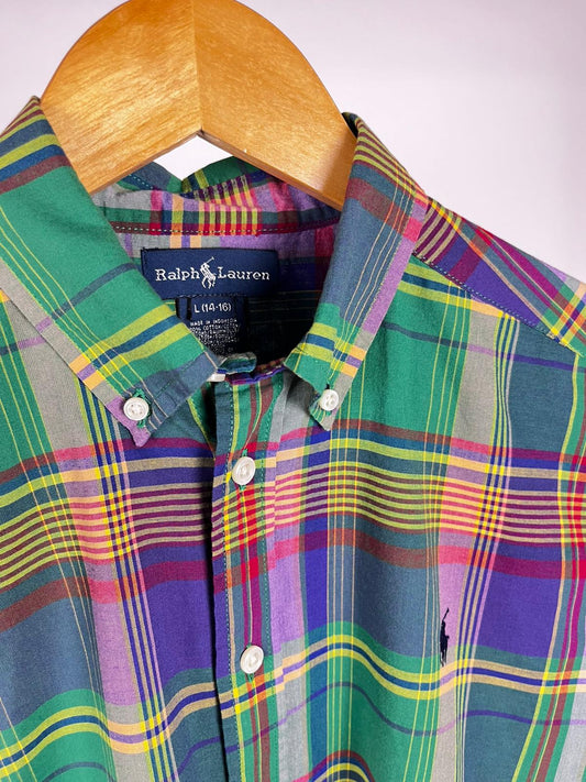Camicia Ralph Lauren Vintage Quadri Multicolor Cotone | Taglia XS/S