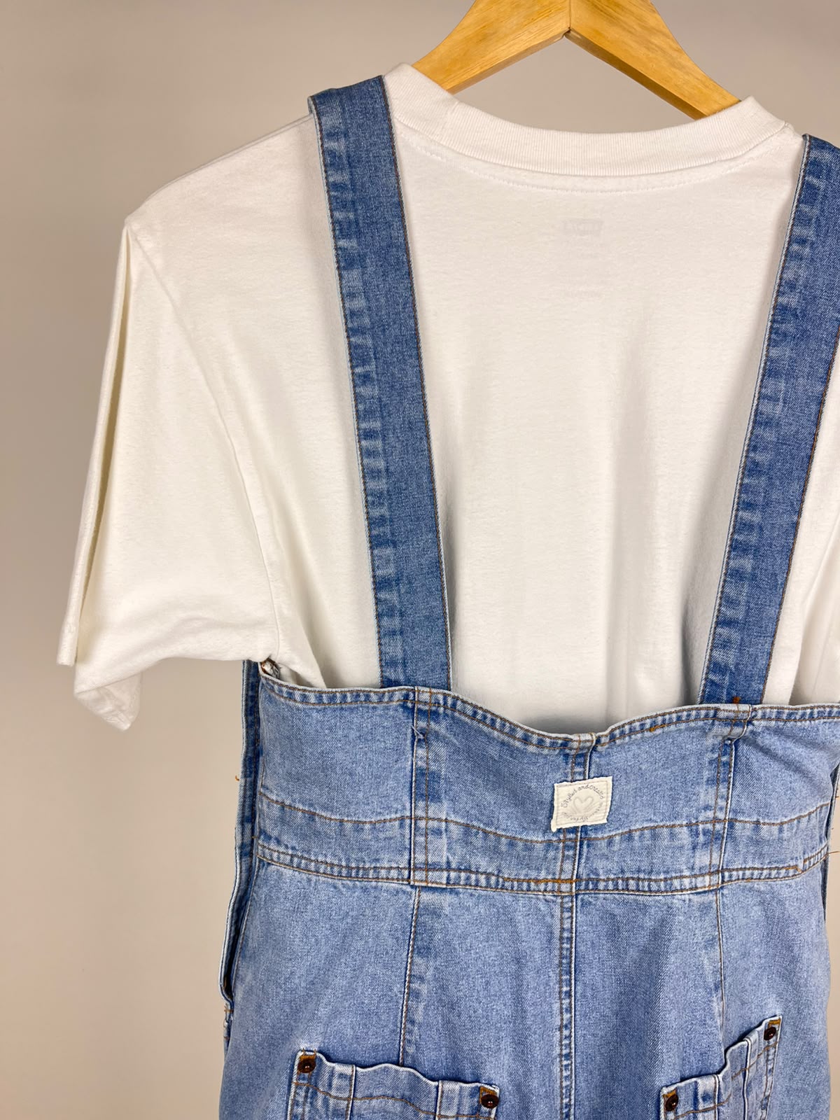 Salopette Gonna Vintage PHARD in Denim Chiaro – Jeans Anni ’90/2000