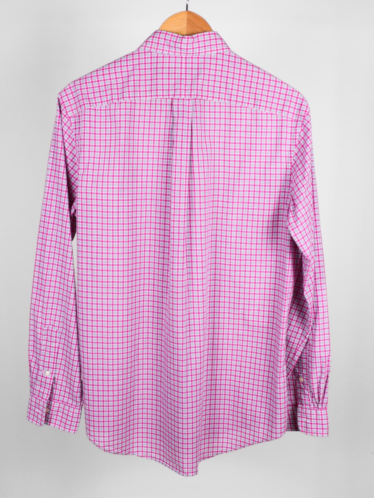 Camicia Vintage Ralph Lauren Quadretti Rosa, Bianco e Verde Chiaro – Taglia M