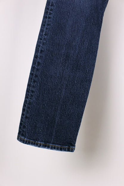 Levi's 501 Donna Jeans Denim Blu Scuro Gamba Dritta