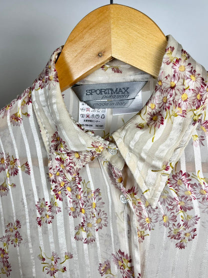 Camicetta Vintage Sportmax Pura Seta Made in Italy Anni '90