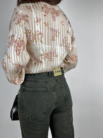 Camicetta Vintage Sportmax Pura Seta Made in Italy Anni '90