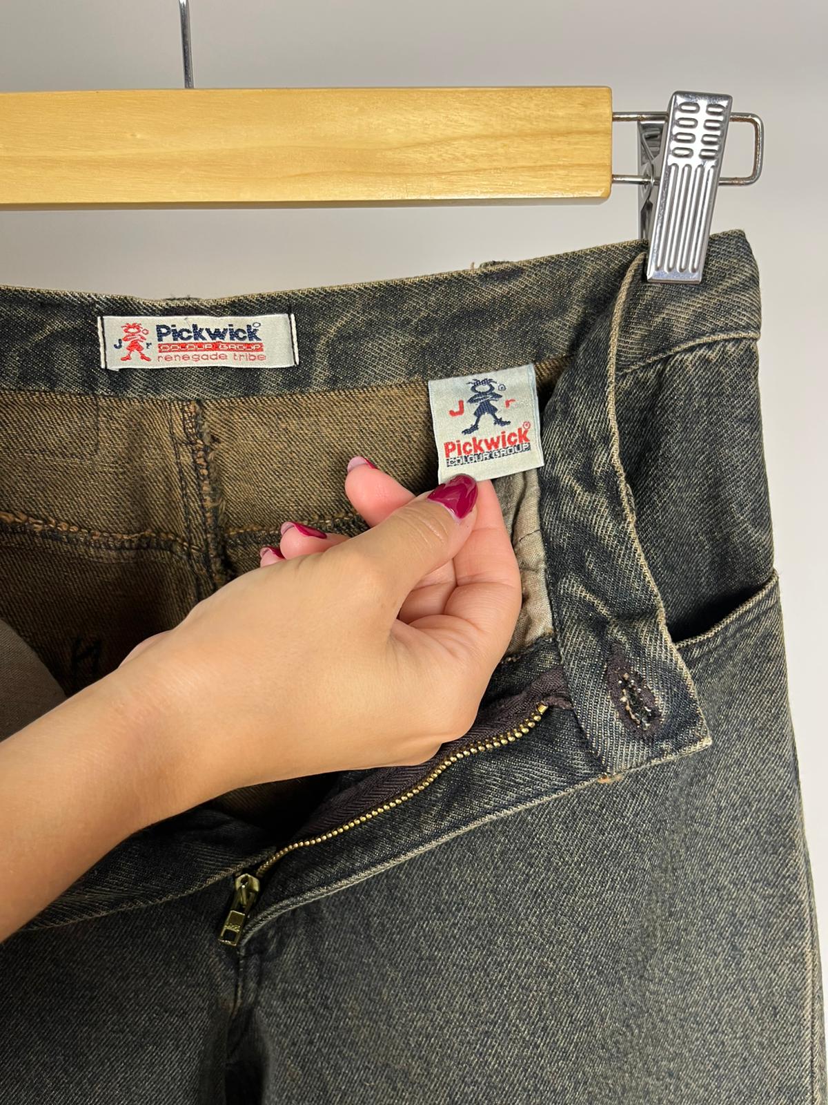 Jeans vintage Pickwick Renegade Tribe anni '90 effetto sabbia