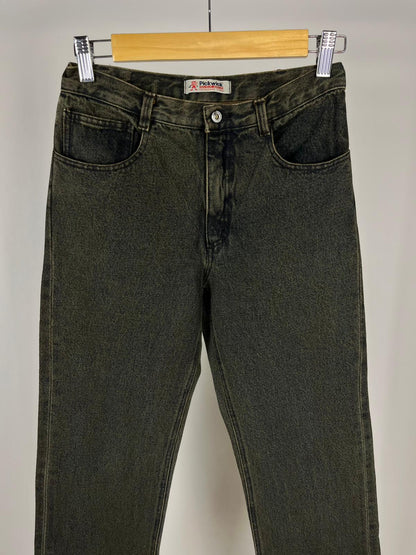 Jeans vintage Pickwick Renegade Tribe anni '90 effetto sabbia