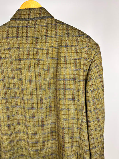 Blazer Vintage in Pura Lana a Quadri Tartan – Anni '80