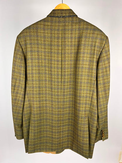 Blazer Vintage in Pura Lana a Quadri Tartan – Anni '80