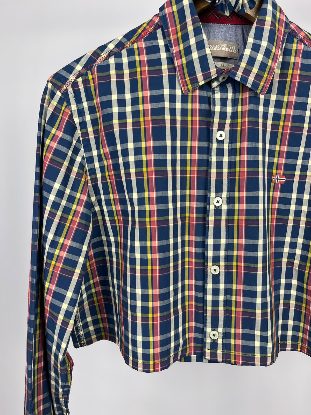 Camicia Crop in Cotone Napapijri con Scrunchie Coordinato