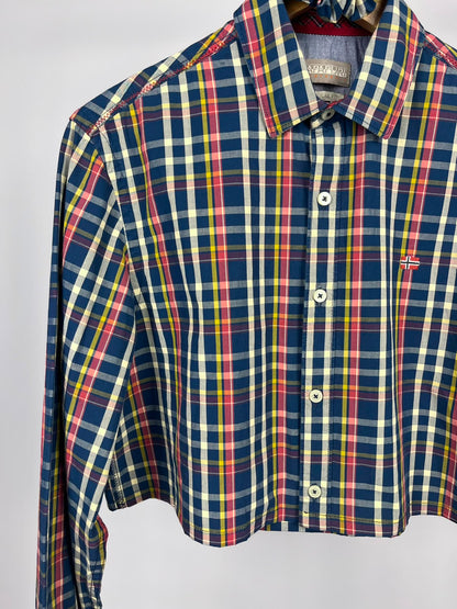 Camicia Crop in Cotone Napapijri con Scrunchie Coordinato