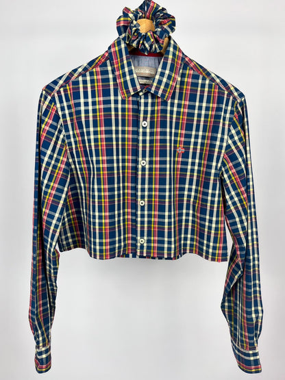 Camicia Crop in Cotone Napapijri con Scrunchie Coordinato