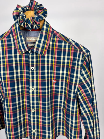 Camicia Crop in Cotone Napapijri con Scrunchie Coordinato