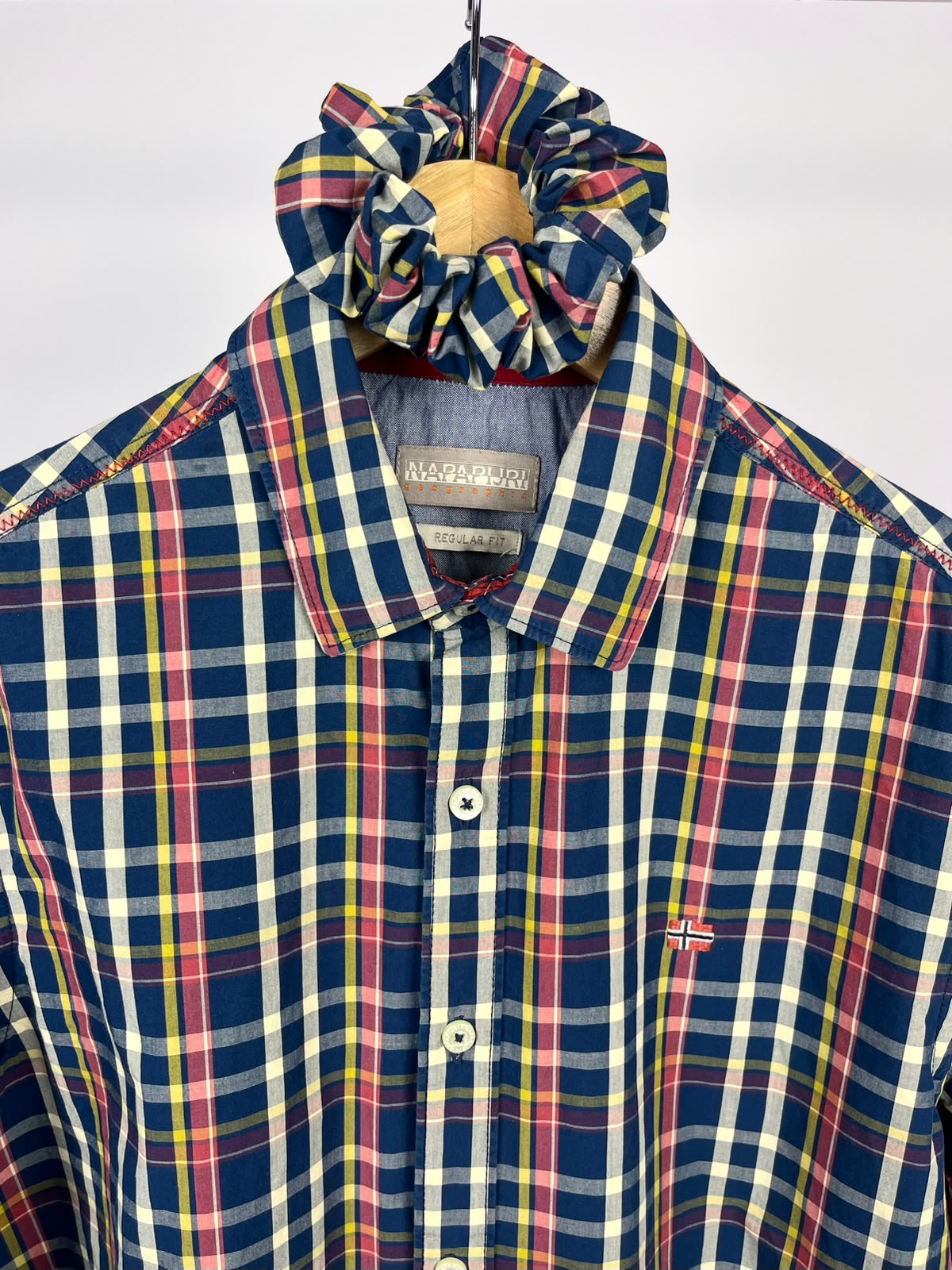 Camicia Crop in Cotone Napapijri con Scrunchie Coordinato