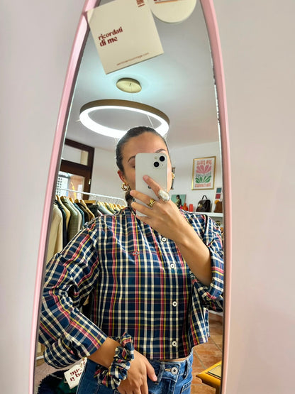 Camicia Crop in Cotone Napapijri con Scrunchie Coordinato