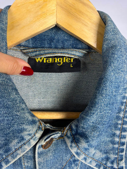 Vintage Wrangler Battle Jacket – Iron Maiden & Heavy Metal Patches '90