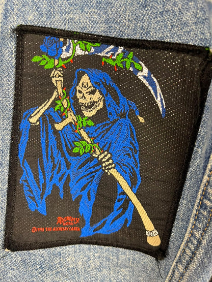 Vintage Wrangler Battle Jacket – Iron Maiden & Heavy Metal Patches '90