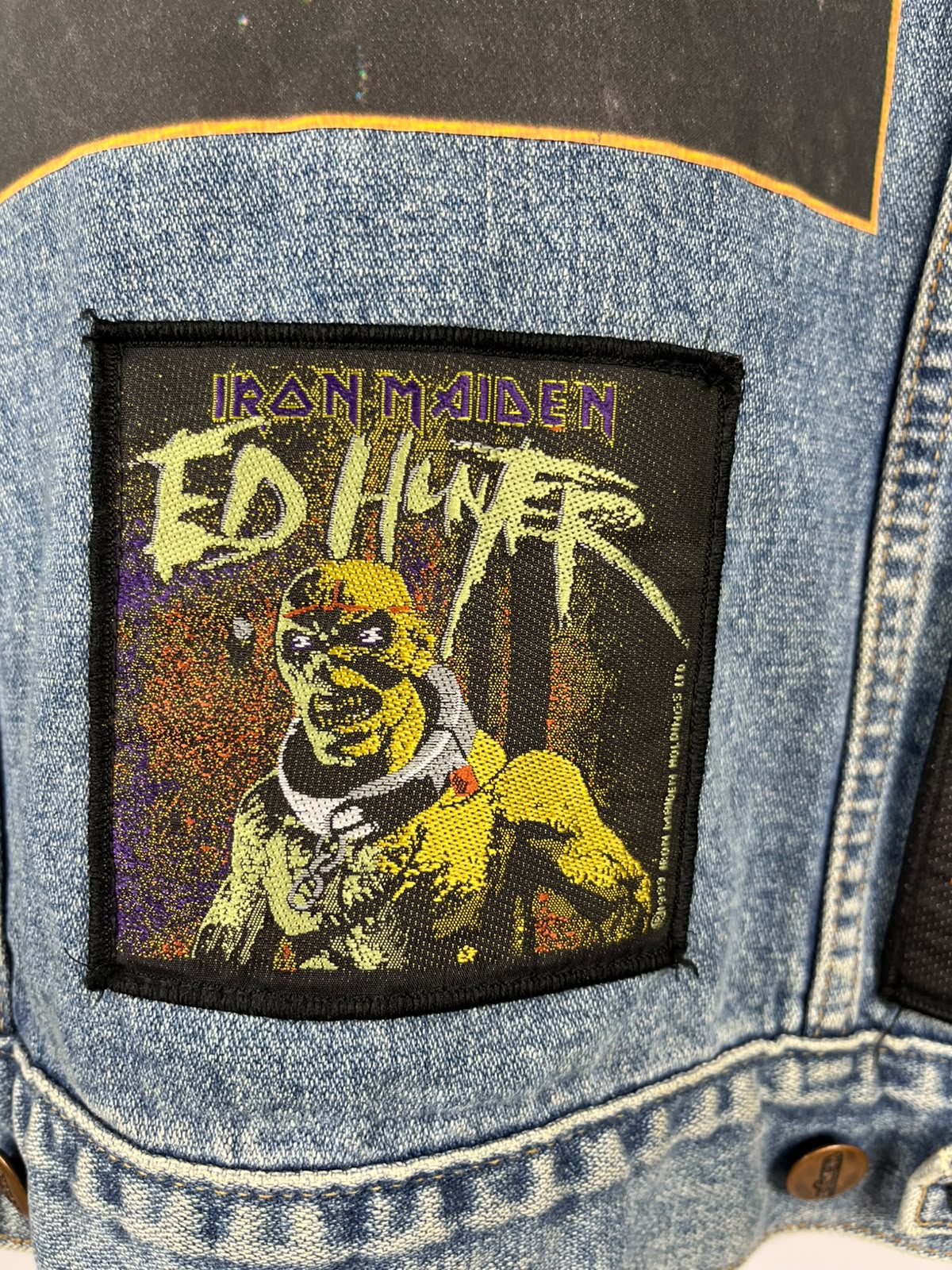 Vintage Wrangler Battle Jacket – Iron Maiden & Heavy Metal Patches '90