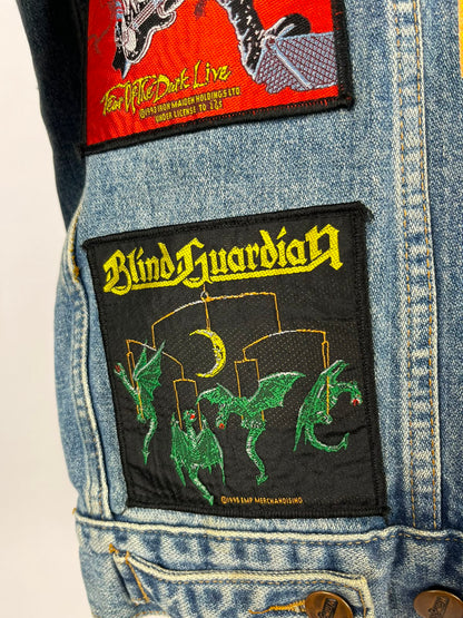Vintage Wrangler Battle Jacket – Iron Maiden & Heavy Metal Patches '90