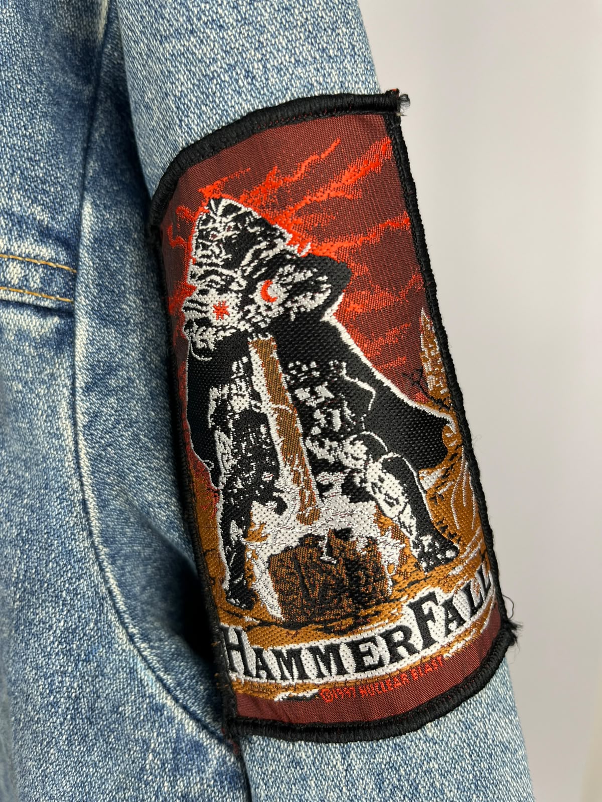 Vintage Wrangler Battle Jacket – Iron Maiden & Heavy Metal Patches '90