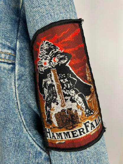 Vintage Wrangler Battle Jacket – Iron Maiden & Heavy Metal Patches '90